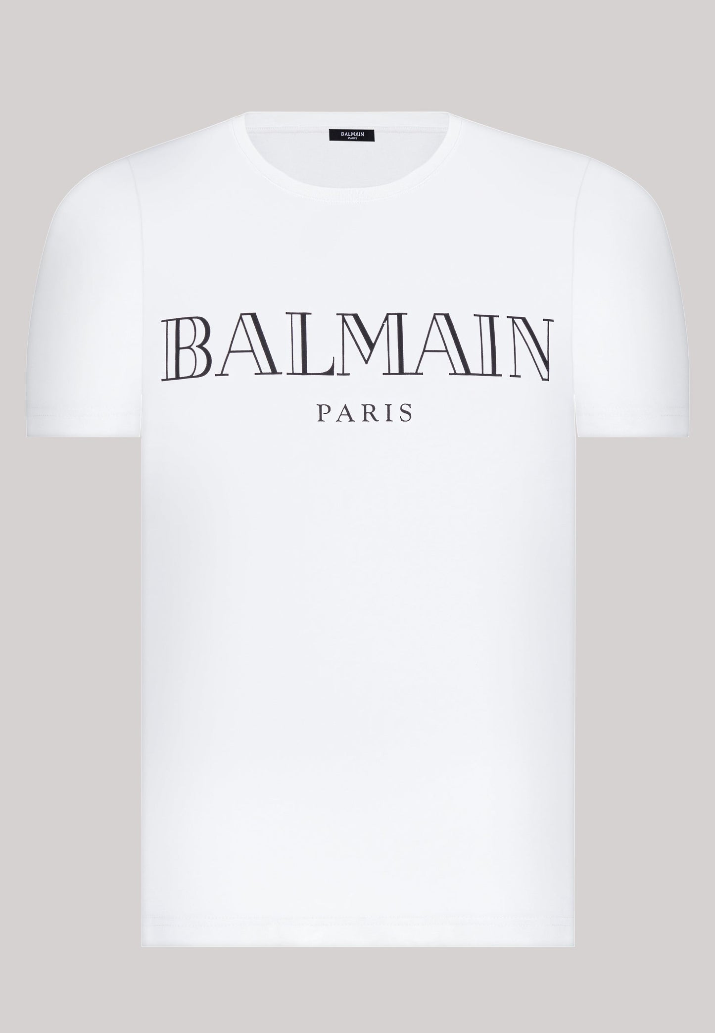 Balmain Paris T-Shirt Herren Weiss Rundhalsausschnitt