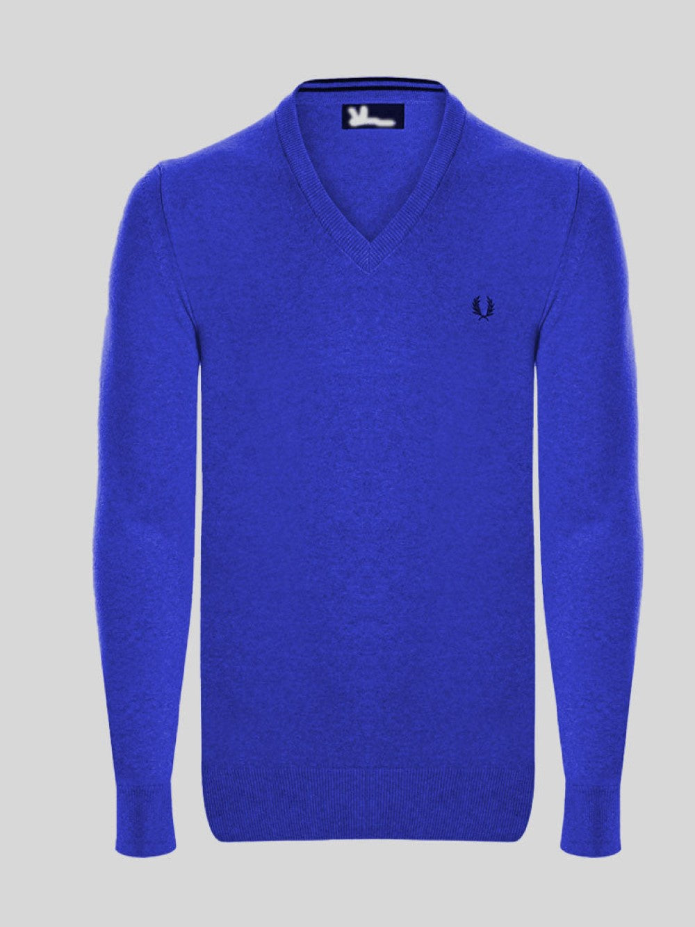 Fred Perry Pullover Herren Saxblau V-Ausschnitt