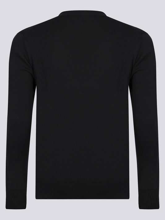 Ralph Lauren Pullover Herren Schwarz/Rot Rundhalsausschnitt