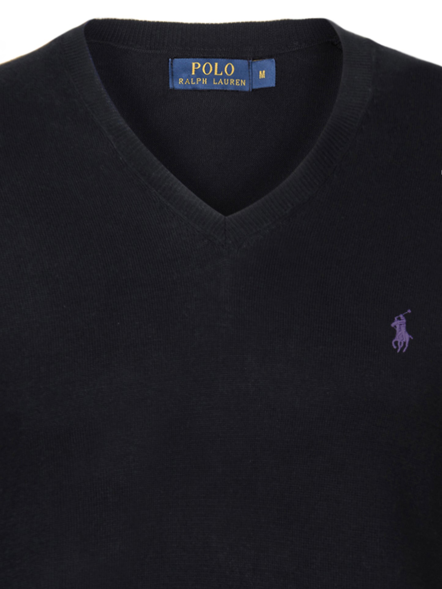 Ralph Lauren Pullover Herren Schwarz/Lila V-Ausschnitt