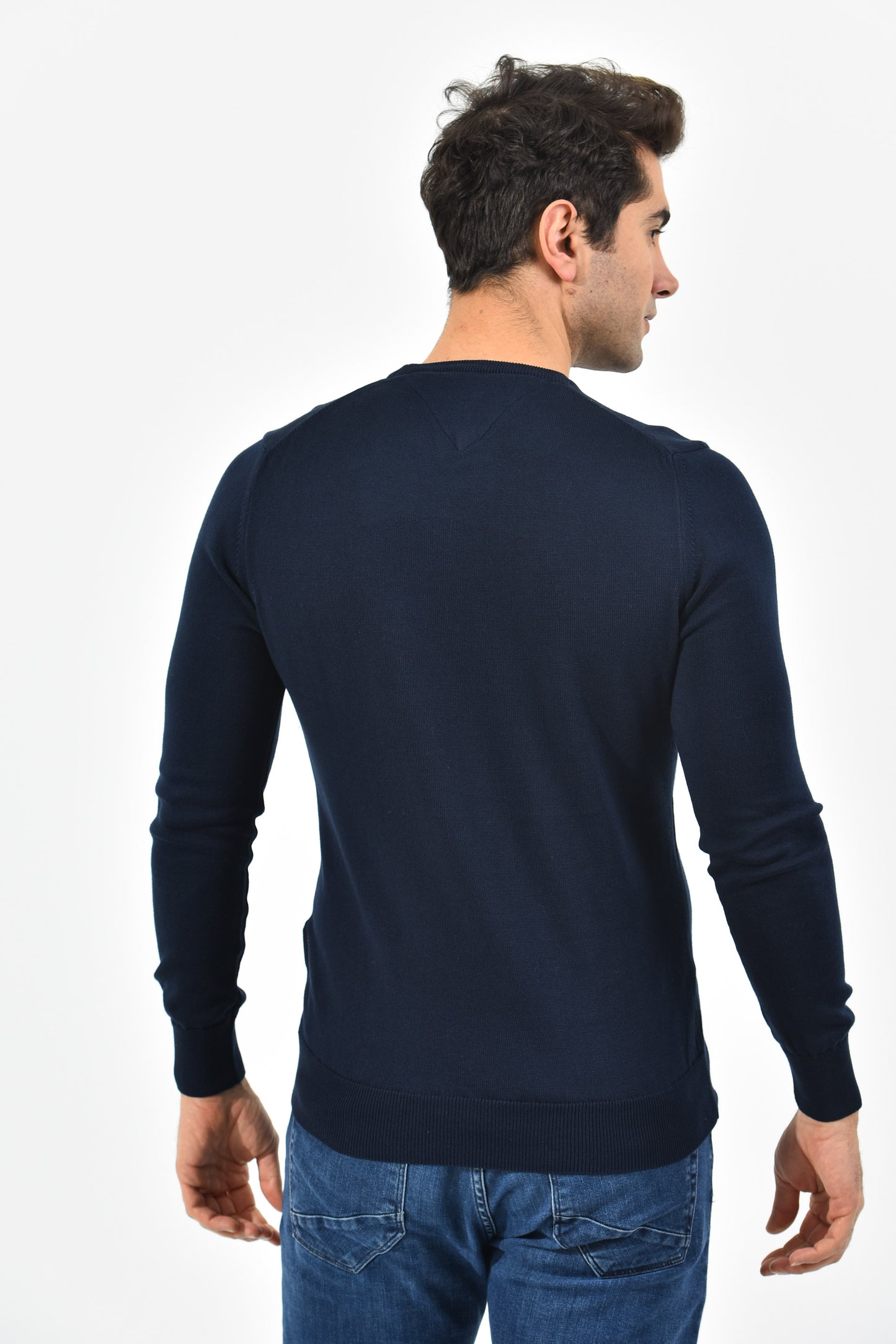 Tommy Hilfiger Pullover Herren Navy Rundhalsausschnitt