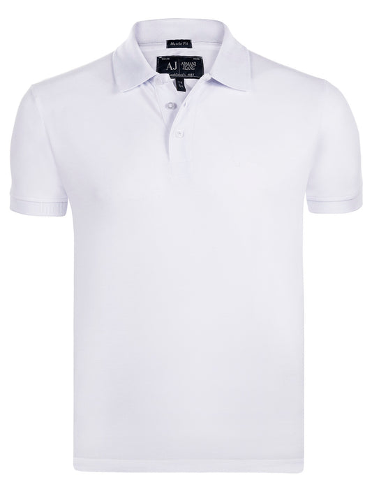 Armani Jeans Poloshirt Herren Weiss