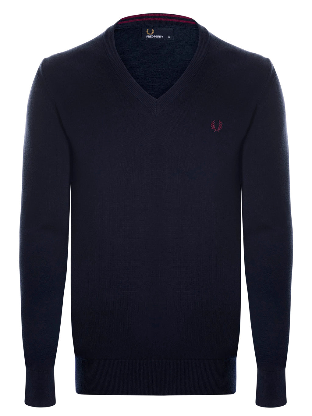 Fred Perry Pullover Herren Navy V-Ausschnitt