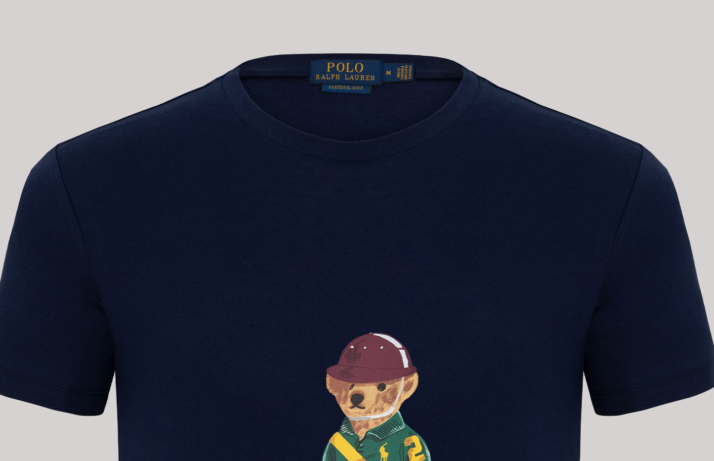 Ralph Lauren T-Shirt Herren Navy Rundhalsausschnitt Bear Design