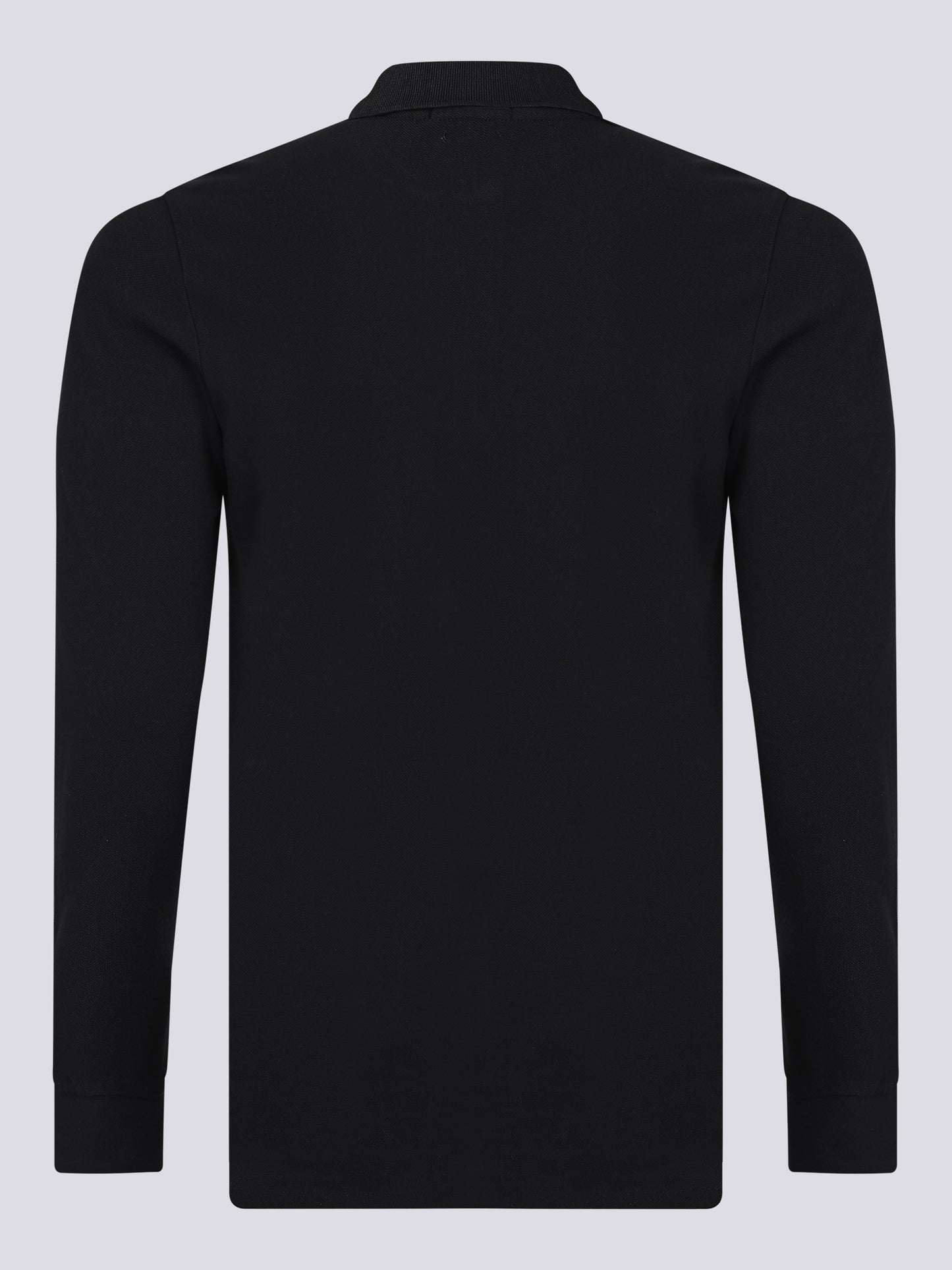 Ralph Lauren Poloshirt Herren Schwarz Langarm Slim Fit