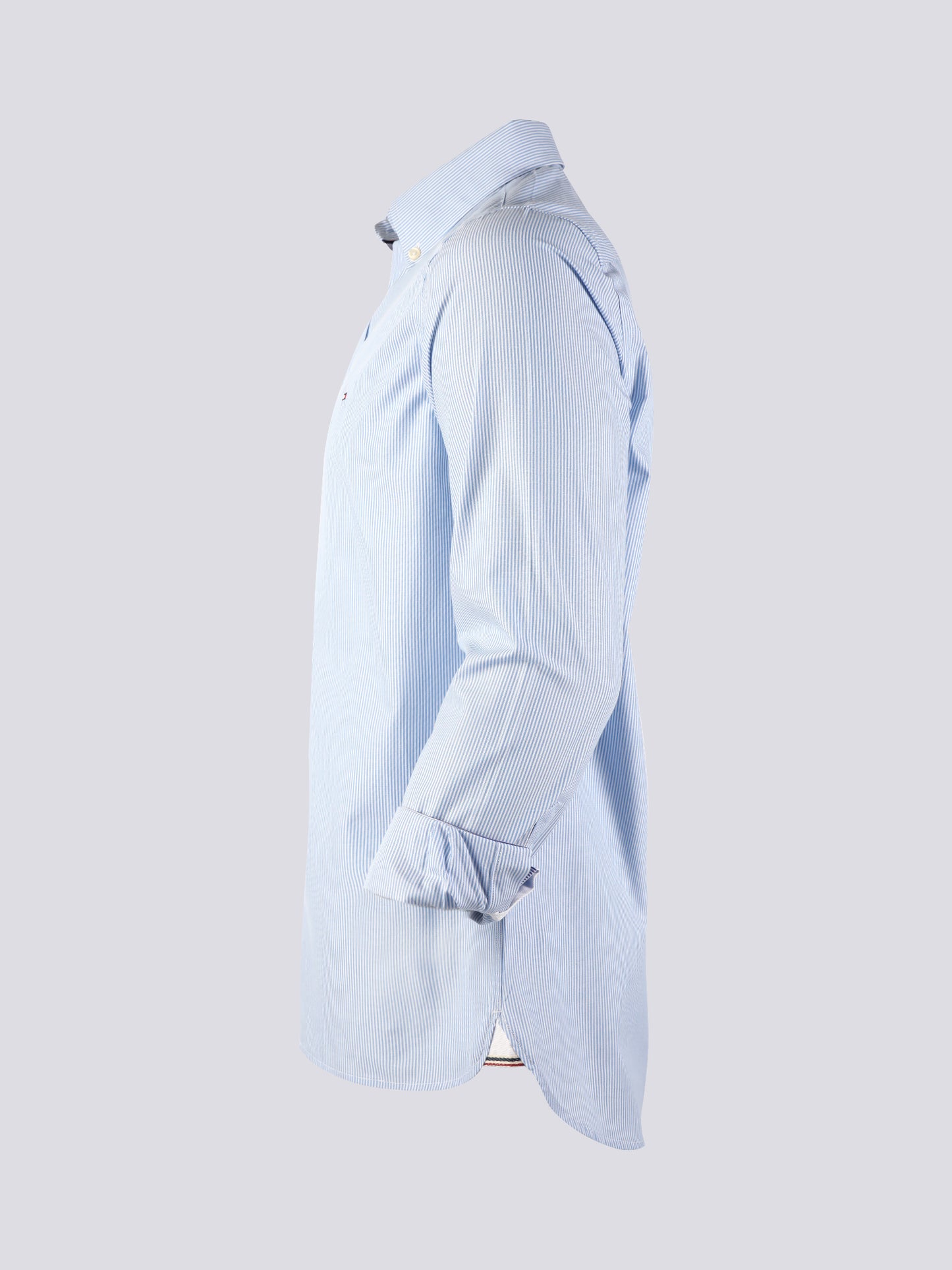 Tommy Hilfiger Hemd Herren Blau Weiss Striped Poplin